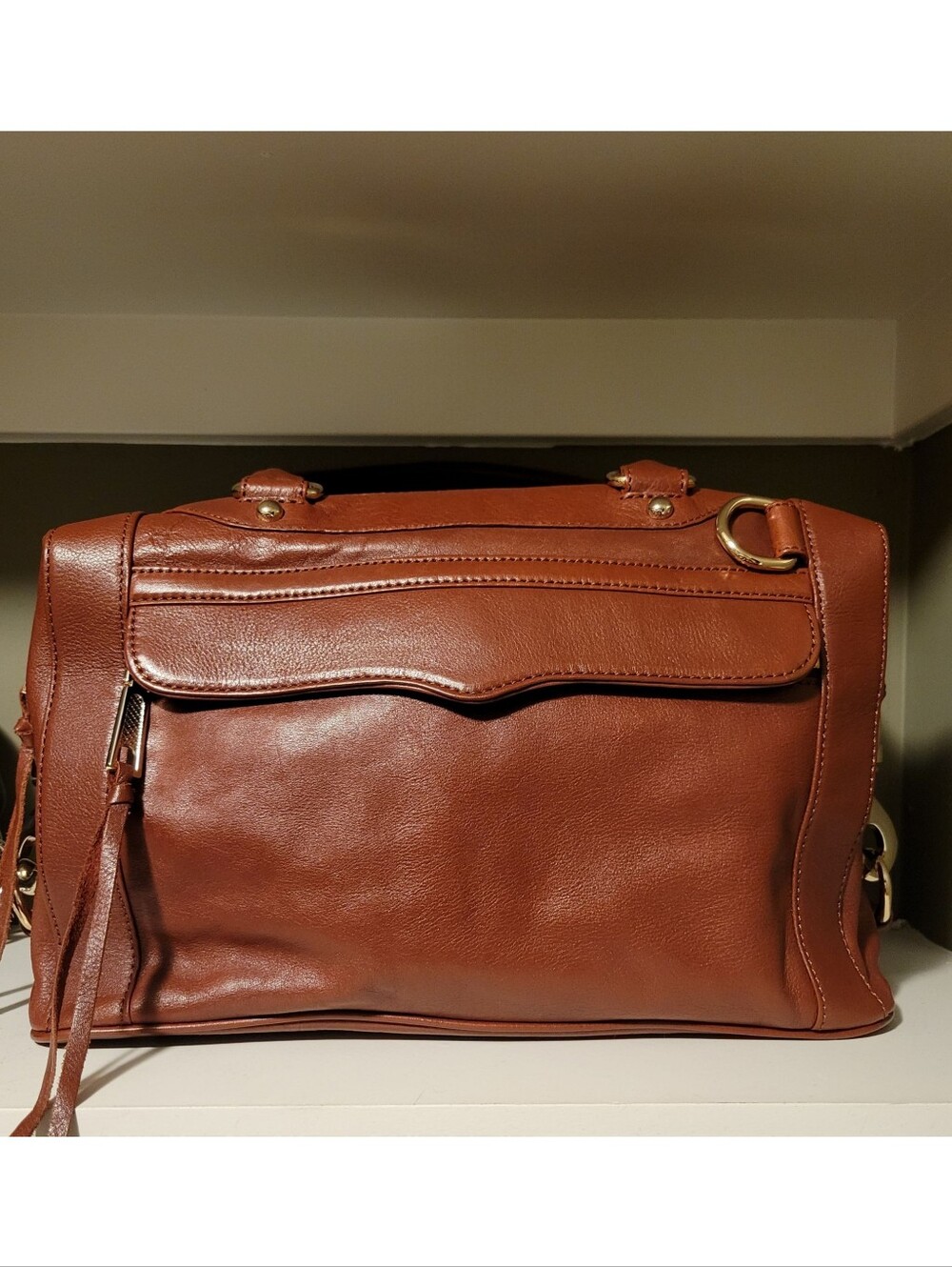 Rebecca Minkoff MAB Brown Leather Morning After Bag Satchel